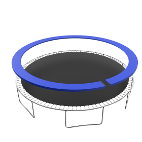 Trampoline Replacement Pad, 16FT Trampoline Spring Cover, No Holes for Poles, Water-Resistant Universal Round Trampoline Accessories Safety Pad