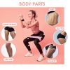 3pcs Resistance Bands For Legs And Butt; Home Yoga Exercise Workout Sports Fitness Accessories