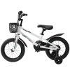 Kids Bike 16 inch for Boys & Girls with Training Wheels, Freestyle Kids' Bicycle with Bell,Basket and fender.