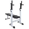 Workout Bench with Weight Rack, Barbell and Dumbbell Set198.4 lb