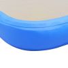 Inflatable Gymnastics Mat with Pump 275.6"x39.4"x3.9" PVC Blue