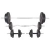 Weight Bench with Weight Rack, Barbell and Dumbbell Set 198.4 lb