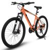 A26322 26-inch mountain bike adult aluminum frame shock absorbing front fork bike 21-speed disc brake mountain bike