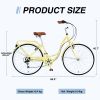 7 Speed, Steel Frame, Multiple Colors 26 Inch Ladies Bicycle