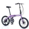 20" Folding Bike Aluminium Alloy Frame 8 Speed City Bike