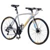 24 Speed Hybrid bike Disc Brake 700C Road Bike For men women's City Bicycle