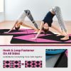 4-Panel PU Leather Folding Exercise Gym Mat with Hook and Loop Fasteners