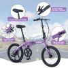 20" Folding Bike Aluminium Alloy Frame 8 Speed City Bike