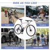 24 Speed Hybrid bike Disc Brake 700C Road Bike For men women's City Bicycle